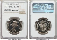 Elizabeth II Proof 1/2 Crown 1953 PR66 Ultra Cameo NGC, KM893. 

HID09801242017

© 2020 Heritage Auctions | All Rights Reserved