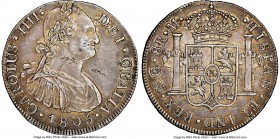 Charles IV 8 Reales 1805 NG-M AU53 NGC, Nueva Guatemala mint, KM53. Lavender gray toning, scuff on cheek. 

HID09801242017

© 2020 Heritage Auctio...