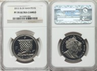 British Dependency. Elizabeth II palladium Proof Noble (1 oz) 2012 PR70 Ultra Cameo NGC, Pobjoy mint, KM-Unl. Perfect example with deep watery fields ...