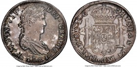Zacatecas. Ferdinand VII "Royalist" 8 Reales 1821 Zs-RG MS61 NGC, Zacatecas mint, KM111.5. HISPAN spelling variety.

HID09801242017

© 2020 Herita...