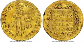 Holland. Provincial gold Ducat 1781 UNC Details (Reverse Rim Damage) NGC, KM12.3. Fully struck with significant luster still visible. 

HID098012420...