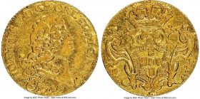 João V gold Escudo (1600 Reis) 1744 Clipped NGC, Lisbon mint, KM219.9, Jones-2393. Includes detailed collector tag. 

HID09801242017

© 2020 Herit...