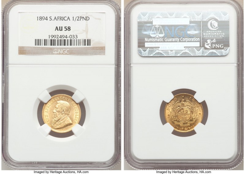 Republic gold 1/2 Pond 1894 AU58 NGC, KM9.2. AGW 0.1196 oz. 

HID09801242017
...