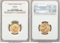 George V gold Sovereign 1925-SA AU58 NGC, South Africa mint, KM21.

HID09801242017

© 2020 Heritage Auctions | All Rights Reserved