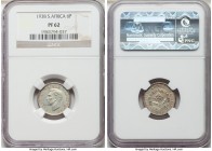 George VI Pair of Certified Assorted Proof Issues 1938 NGC, 1) 6 Pence - PR62, KM27 2) shilling - PR63, KM28 Sold as is, no returns. 

HID0980124201...
