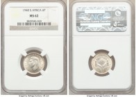 George VI 4-Piece Lot of Certified Issues 1948 NGC, 1) 6 Pence - MS62, KM36.1 2) Shilling - MS64, KM37.1 3) 2 Shillings - MS63, KM38.1 4) 2-1/2 Shilli...