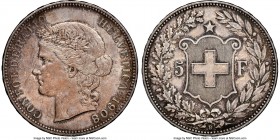 Confederation 5 Francs 1908-B MS63 NGC, Bern mint, KM34.

HID09801242017

© 2020 Heritage Auctions | All Rights Reserved