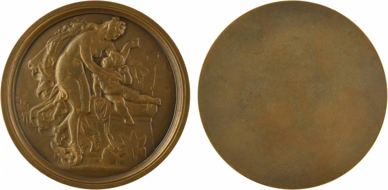 Anonyme : la Fortune et le jeune enfant, s.d. Paris

SUP+. Bronze, 75,0 mm, 13...