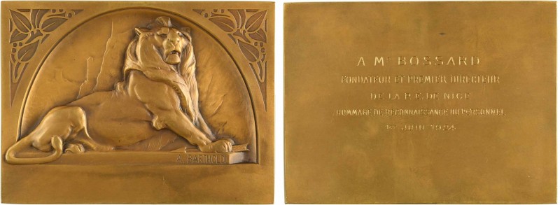 Bartholdi (A.) : le Lion de Belfort, s.d. (1924)

SPL. Bronze, 74,0 mm, 258,00...