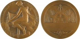 Bazor (L.) : 25ème anniversaire de la banque de l'Union Parisienne, 1904-1929 Paris

SPL. Bronze, 68,0 mm, 138,60 g, 12 h

Corne d'abondance