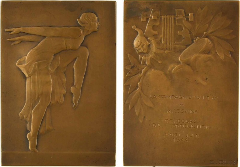 Blin (É.) : la Danse rythmique, 1926 (1944) Paris

SUP+, R. Bronze, 74,0 mm, 1...