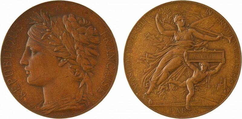 Chaplain (J.-C.) : Exposition Universelle de Paris, 1878 Paris

SUP+. Bronze, ...