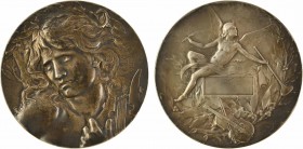 Coudray (L.) : Orphée, s.d. (1899) Paris

SUP+, RR. Bronze argenté, 68,5 mm, 158,50 g, 12 h

Corne d'abondance

Exemplaire d'aspect splendide li...