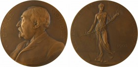 Deschamps (L.) : Émile Combes président de la République, 1905 Paris

SPL. Bronze, 75,0 mm, 189,40 g, 12 h

Corne d'abondance