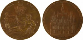Dubois (A.) : Inauguration de la mairie du Xe Arrondissement de Paris, 1896 Paris

SPL. Bronze, 75,5 mm, 195,40 g, 12 h

Corne d'abondance