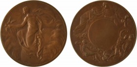 Levillain (F.) : la Terre, s.d. (1887) Paris

SPL. Bronze, 69,5 mm, 140,75 g, 12 h

Corne d'abondance

Maier.127

Splendide médaille de style ...