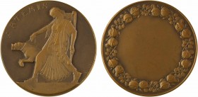 Mascaux (C.-L.) : Artémis, s.d

SUP+. Bronze, 51,0 mm, 55,77 g, 12 h

Triangle