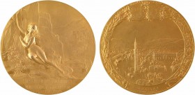 Pillet (C.) : Exposition de la Houille Blanche et du Tourisme de Grenoble, 1925

SPL. Bronze doré, 69,0 mm, 126,55 g, 12 h

Triangle

Attributio...