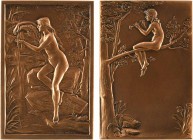 Prud'homme (G.H.) : Femme à la source, s.d. (1938, post.) Paris

SPL. Bronze, 64,0 mm, 105,90 g, 12 h

Corne d'abondance

Frappe moderne, vernie...