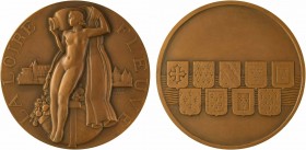 Renard (M.) : la Loire (fleuve), 1936 Paris

SPL. Bronze, 58,5 mm, 99,27 g, 12 h

Corne d'abondance

MdeP.M.554

Exemplaire de toute beauté li...