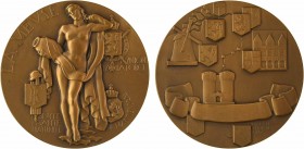 Renard (M.) : la Meuse (fleuve), 1939 Paris

SPL. Bronze, 58,5 mm, 111,00 g, 12 h

Corne d'abondance
