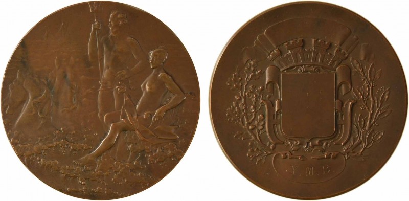 Rivet (A.) : Neptune et Amphitrite, s.d. Paris

SUP. Bronze, 67,5 mm, 138,60 g...