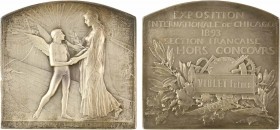Roty (L.-O.) : Exposition Internationale de Chicago (exposant), 1893 Paris

SUP+. Bronze argenté, 50,5 mm, 69,70 g, 12 h

Corne d'abondance

Trè...