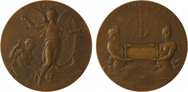 Vernon (F.) : Yacht-Club de France, 1902 Paris

SUP+. Bronze, 50,5 mm, 61,04 g...