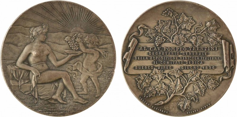 Argentine, l'Italie à l'exposition viticole de Buenos Aires, 1896

SUP+. Bronz...