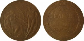 Argentine, 25e anniversaire de la Banque Populaire, par Carcova, 1912

SPL. Bronze, 69,5 mm, 116,70 g, 12 h

Splendide exemplaire livré dans sa bo...