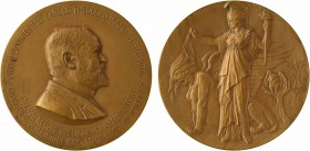 Autriche, Karl Inama von Sternegg, directeur du musée Ferdinandeum d'Innsbruck, par Eisenmayer et Schwerdtner, 1906

SPL. Bronze, 60,5 mm, 87,24 g, ...