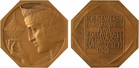 Autriche, Exposition des métaux précieux à Vienne, par Hofner, 1912

SPL. Bronze, 45,0 mm, 38,28 g, 12 h