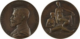 Belgique, hommage à Ernest Solvay, par F. Dubois, 1892

SUP. Bronze, 65,0 mm, 111,70 g, 12 h

De légères traces sur la tranche et les listels