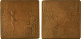 Belgique, Exposition Universelle de Bruxelles, par O. Yencesse, 1910 Paris

SUP+. Bronze, 68,0 mm, 133,75 g, 12 h

Triangle

Splendide plaquette...