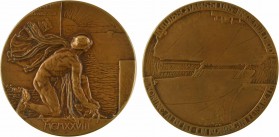 Belgique, inauguration de l'écluse du Kruisschans à Anvers, par Dupon, 1928

SUP+. Bronze, 91,0 mm, 290,50 g, 12 h

Différent J. FONSON sur la tra...