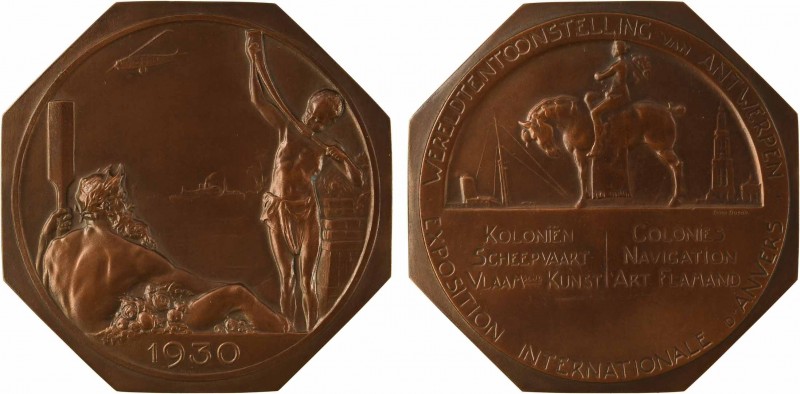 Belgique, Exposition Internationale d'Anvers, par Dupon, 1930

SPL. Bronze, 80...