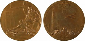 Belgique, Exposition Internationale d'Anvers, par Mauquoy, 1930

SPL / SUP+. Bronze, 70,5 mm, 113,40 g, 12 h

Infimes traces de doigt au revers su...