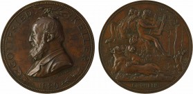 Suisse, Zurich, 70e anniversaire de Gottfried Keller, par Scharff, 1889

SUP. Bronze, 70,0 mm, 164,90 g, 12 h

Infimes traces dans les champs et s...