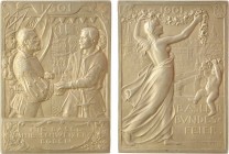 Suisse, 400e anniversaire du rattachement de Bâle à la Suisse, Ag, 1501-1901 Paris

SPL, R. Argent, 81,0 mm, 138,65 g, 12 h

Corne d'abondance

...