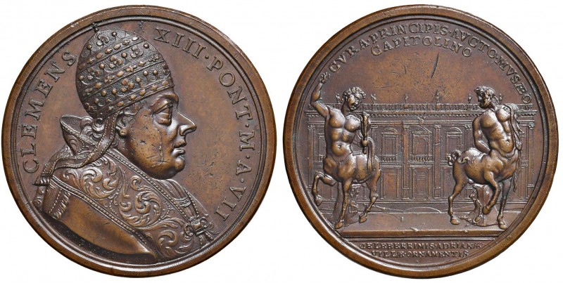 Clemente XIII (1758-1769) - Medaglia Anno VII - Patr. 20 R 22,26 grammi. 3,9 cm....