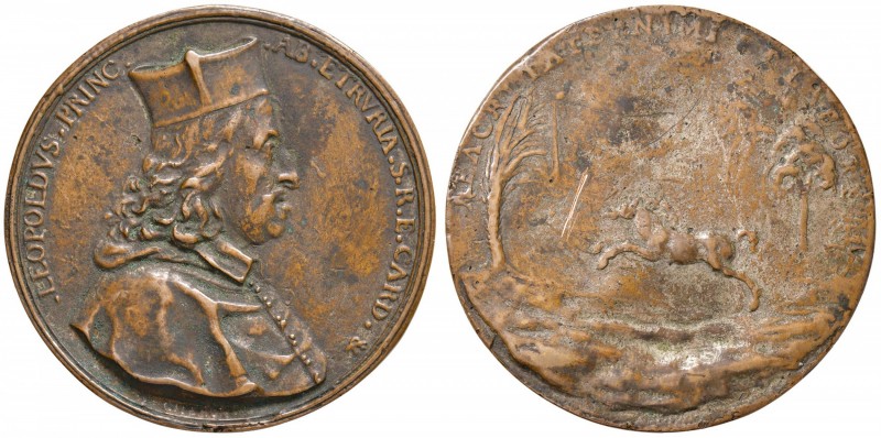 Leopoldo de' Medici (1617-1675) - Medaglia 111,44 grammi. 7,0 cm. Un esemplare s...