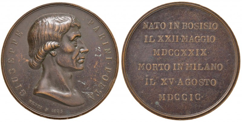 Giuseppe Parini - Medaglia 1825 49,50 grammi. Colpetti al bordo. Opus Mesti. 4,8...