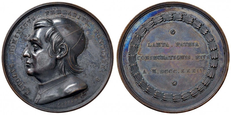 Carlo Domenico Ferrari - Medaglia 1834 40,32 grammi. Opus Zapparelli. Medaglia p...