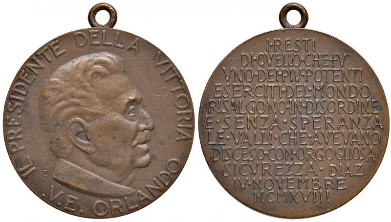 Vittorio Orlando - Medaglia commemorativa 10,29 grammi. Opus Merzagora. 2,9 cm....