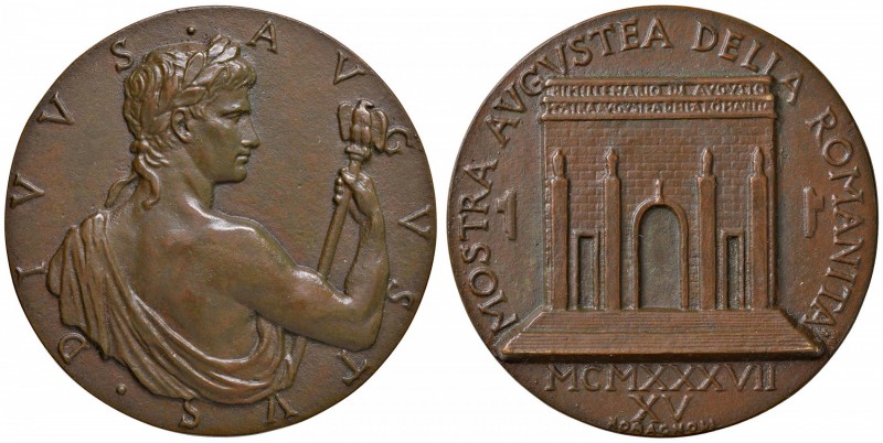 Regno d'Italia - Medaglia per la mostra della romanità 1937 104,49 grammi. Opus ...