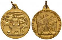 Regno d'Italia - Medaglia mostra autarchica 1938 7,80 grammi. Opus Tacheini. Metallo dorato. 2,5 cm.
SPL-FDC

For information on shipments and expo...