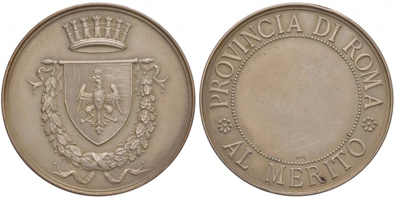 Regno d'Italia - Medaglia al merito provincia di Roma 32,49 grammi. In argento. ...