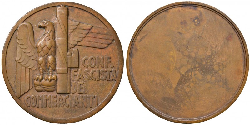 Regno d'Italia - Medaglia confederazione fascista commercianti 48,00 grammi. 4,9...
