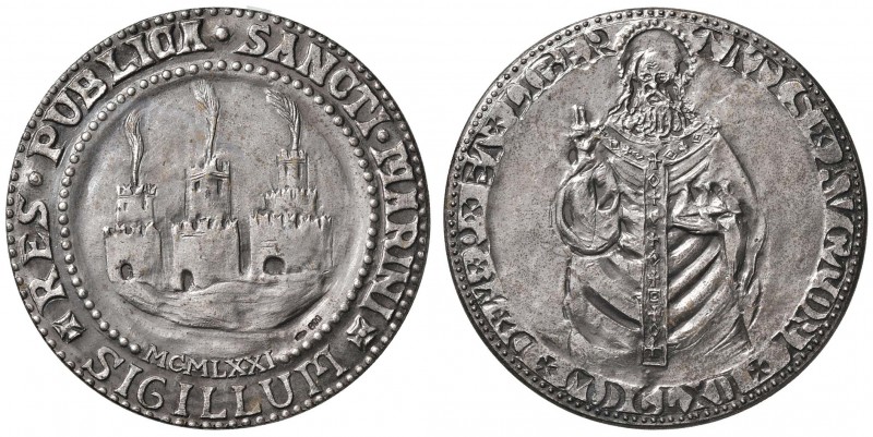 San Marino - Medaglia 1971 30,93 grammi. In argento. 4,3 cm.
qFDC

For inform...