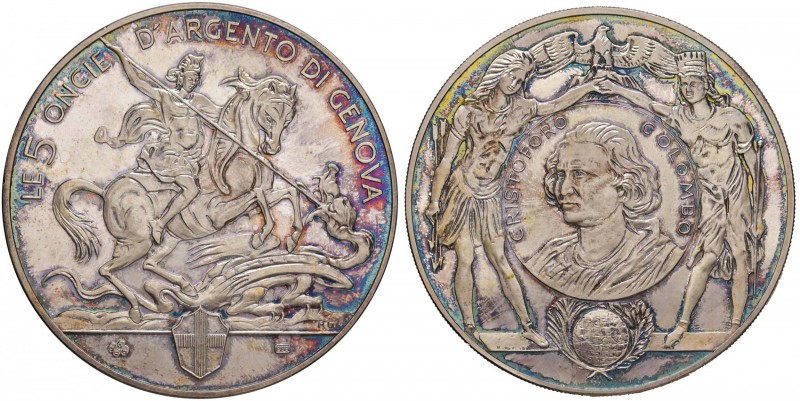 Genova - 5 Once Cristoforo Colombo 155,70 grammi. In scatola.
PROOF

For info...